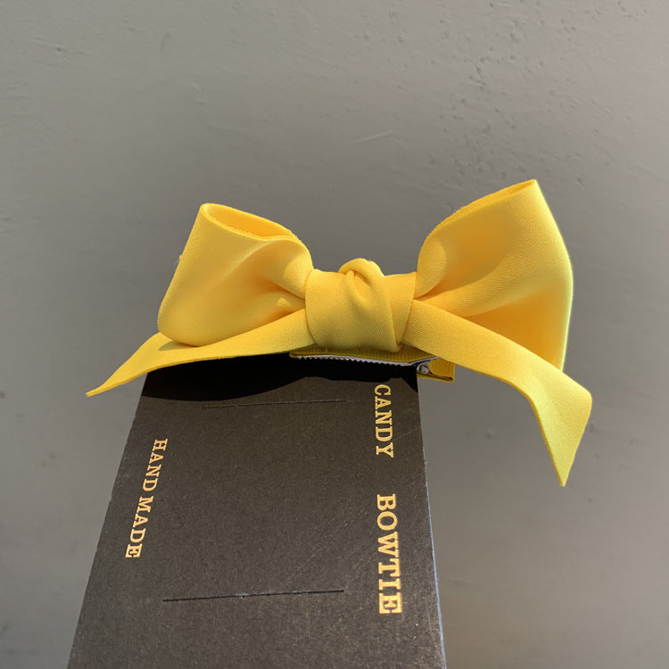 Children's Big Bow Hairpin Stretch Cloth