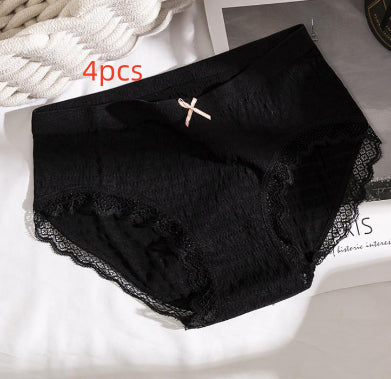 Girls Mid-Low Waist Cotton Crotch Comfortable Breathable Shorts