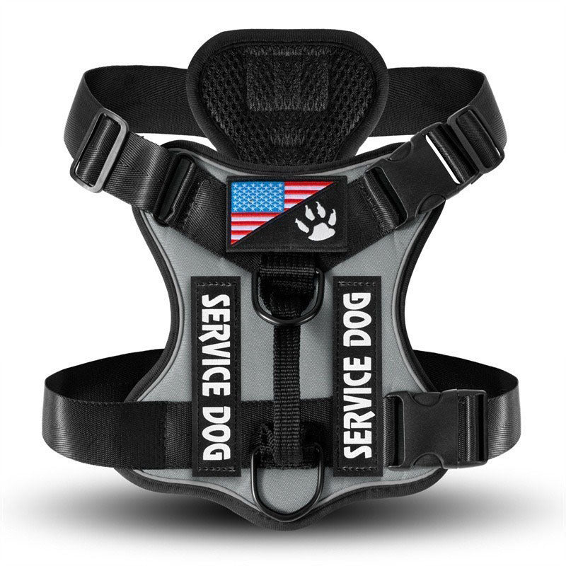 Large Dog Tactical Chest Strap Vest
