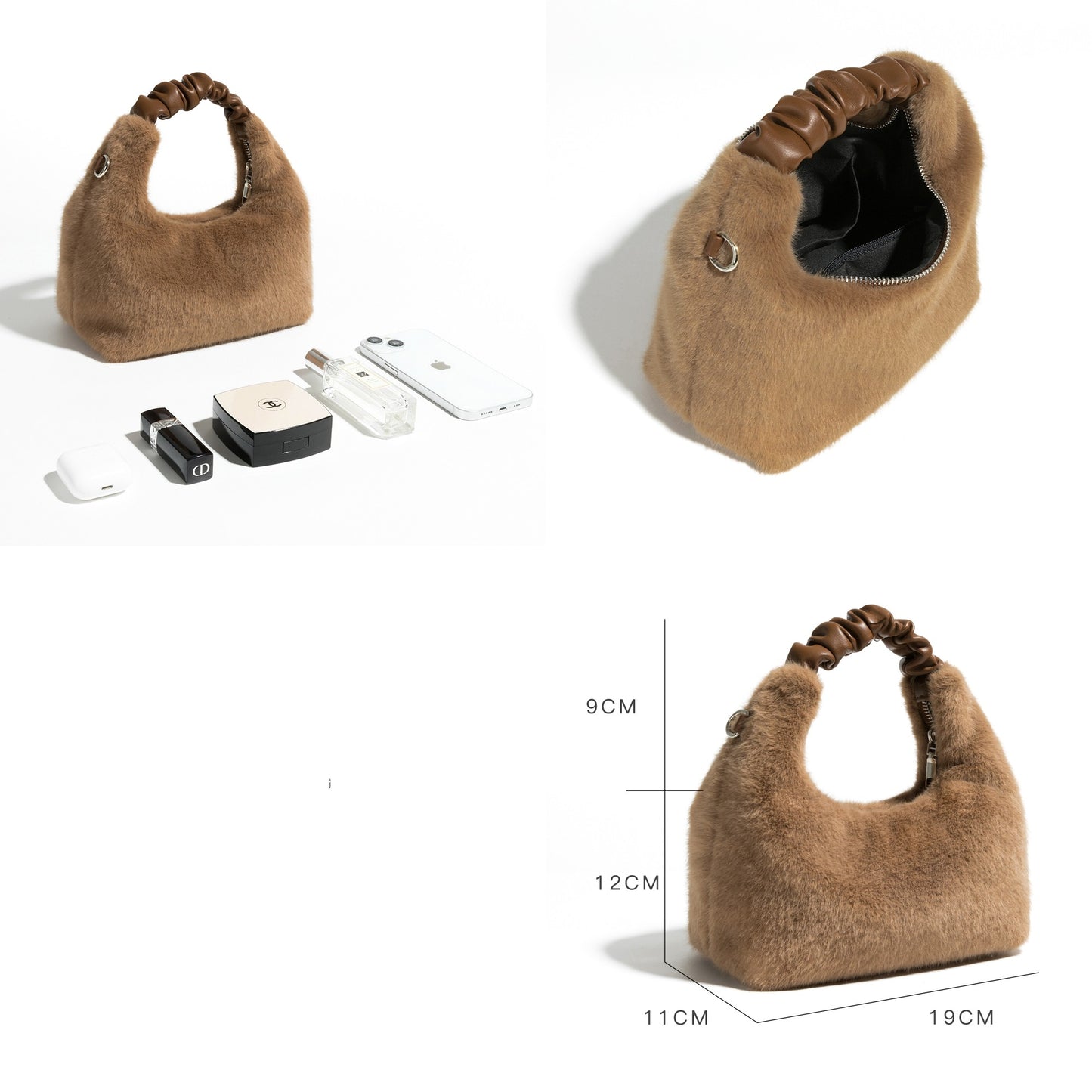 Senior Sense Plush Handbag Bag Autumn And Winter New