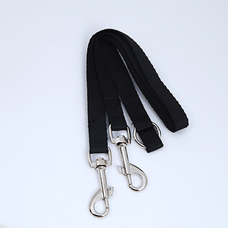 Pet Leash Multicolor Double Head One For Two