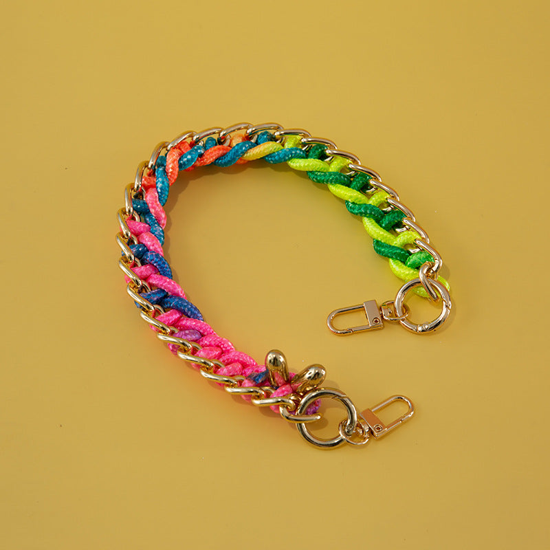 Women's Bag Woven Bag With 40cm Short With Buckle Can Be Mobile Phone Charm