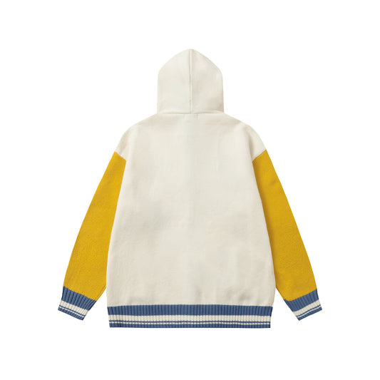 Bejirog Thickening Embroidery Sweater Coat