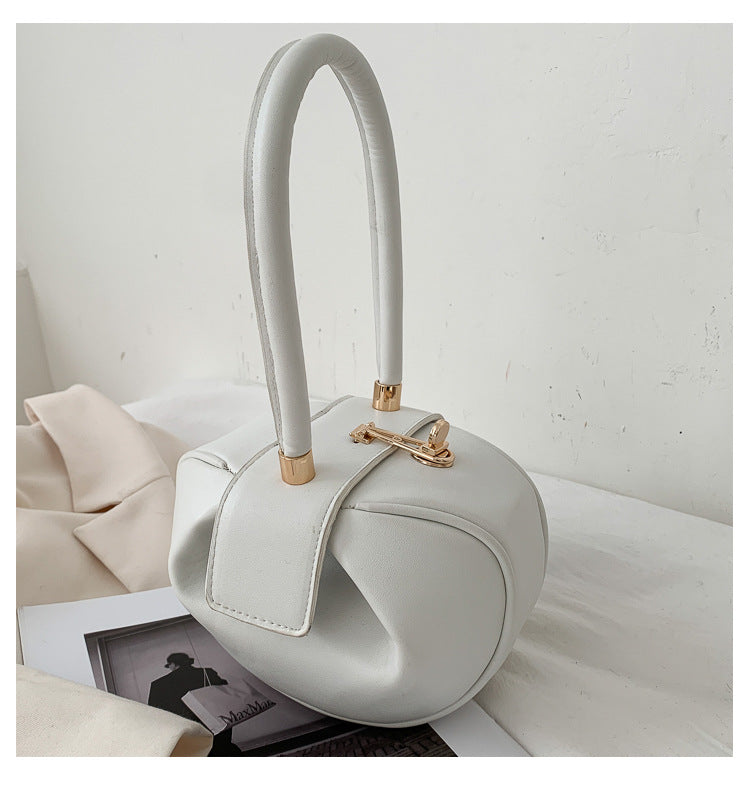 One Shoulder Crossbody Bag Soft Face Small Round Ball Shaped