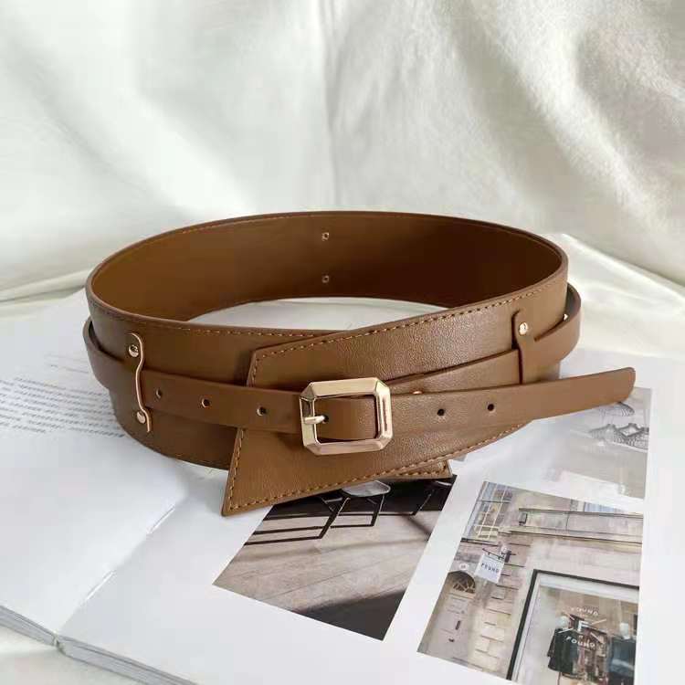 Korean Waist Cowhide Belt A Must-have For A Coat