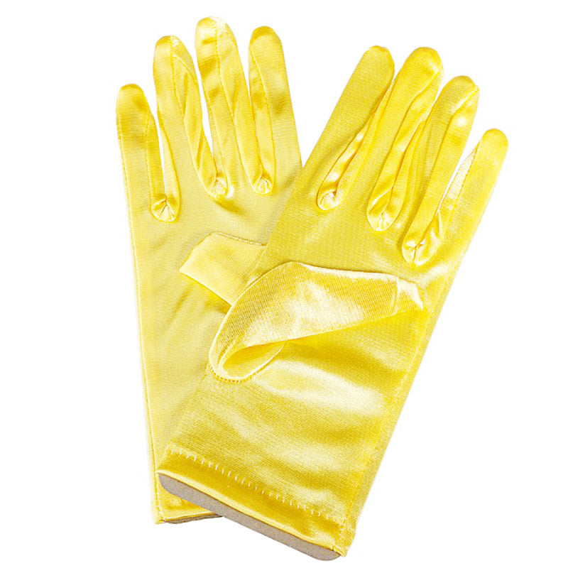 Bridal Wedding Gloves Short Satin Dress Cheongsam Gloves