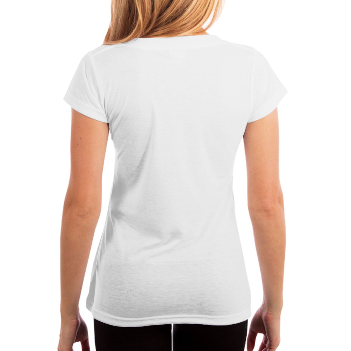 Dame V-hals bomuld sommer skjorte top