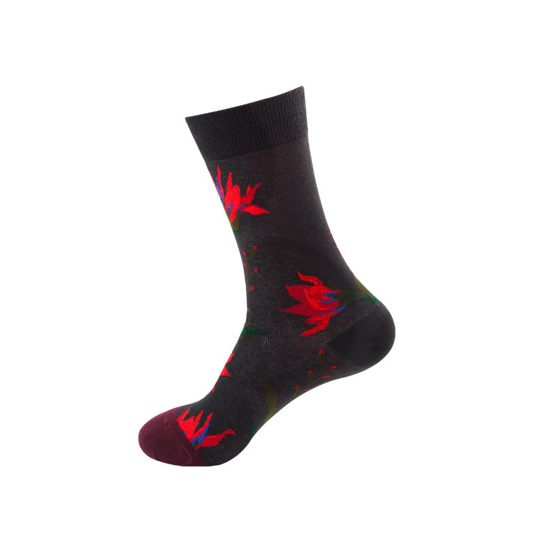 Socks Tide Brand Medium Tube Unisex Street Creative