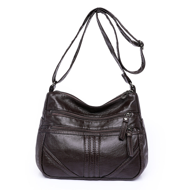 Women's Fashion Soft Leather Large Capacity Shoulder Bag