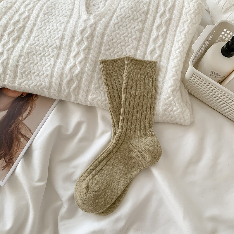 Women's Warm Wool Socks Fleece-lined