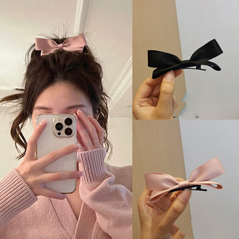 Lovely Bowknot Three-dimensional Small Hairpin Girl