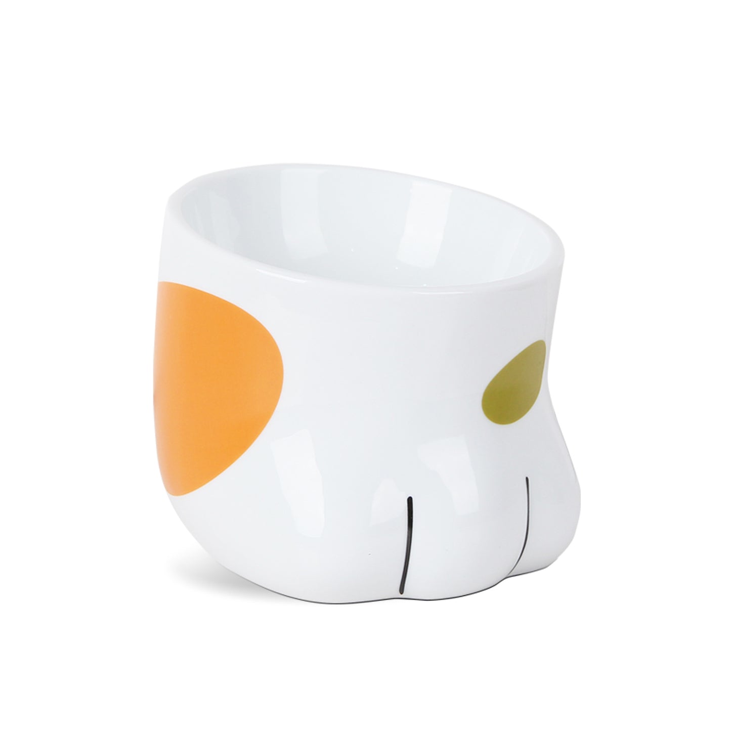 Ceramic Cat Paw Bowl Cute Cat Bowl Water Bowl Food Bowl