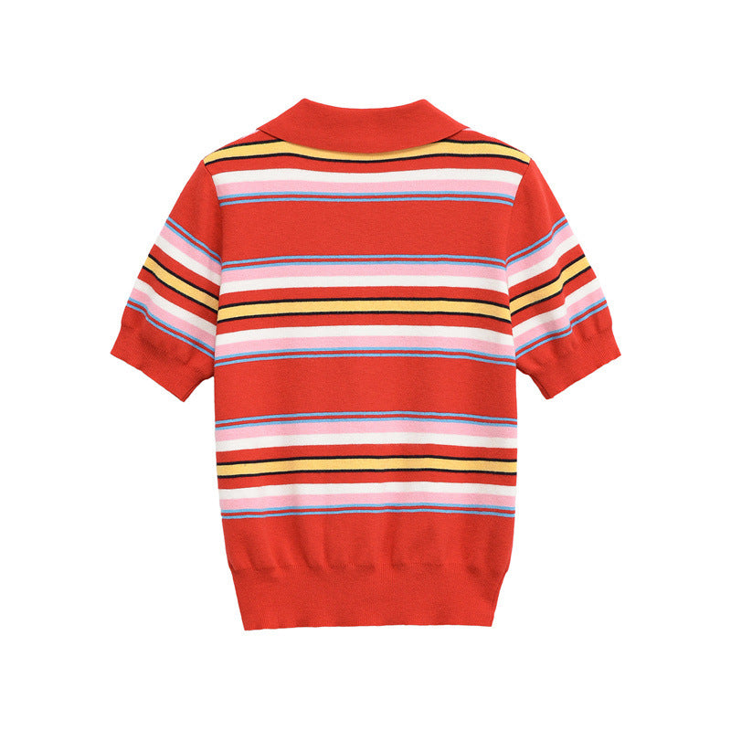 Mini Striped Top And Skirt