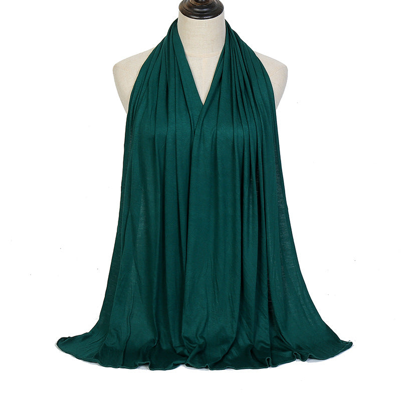 Solid Color Cotton Warm Shawl