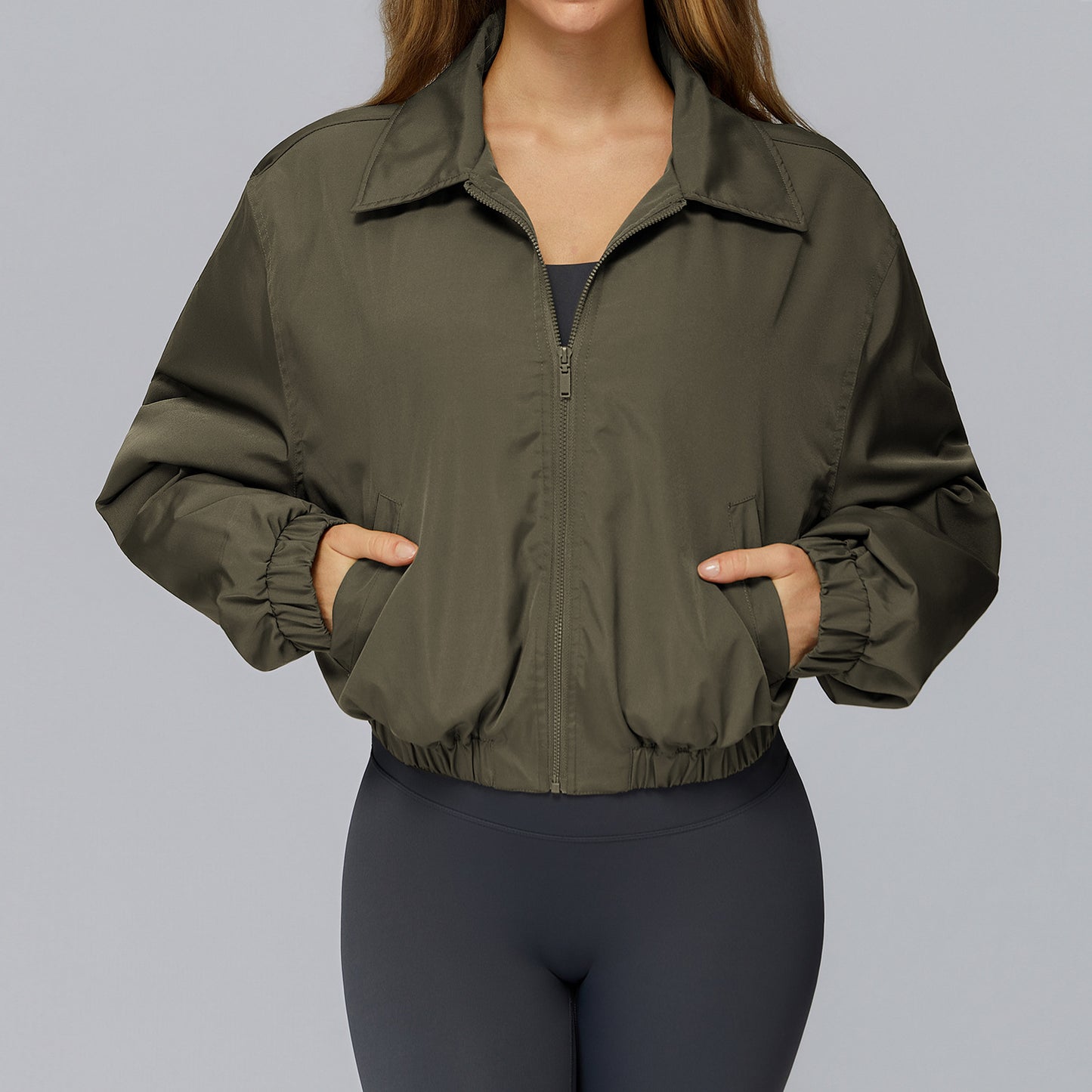 Baggy Coat Zipper Windproof Warm Sports Jacket