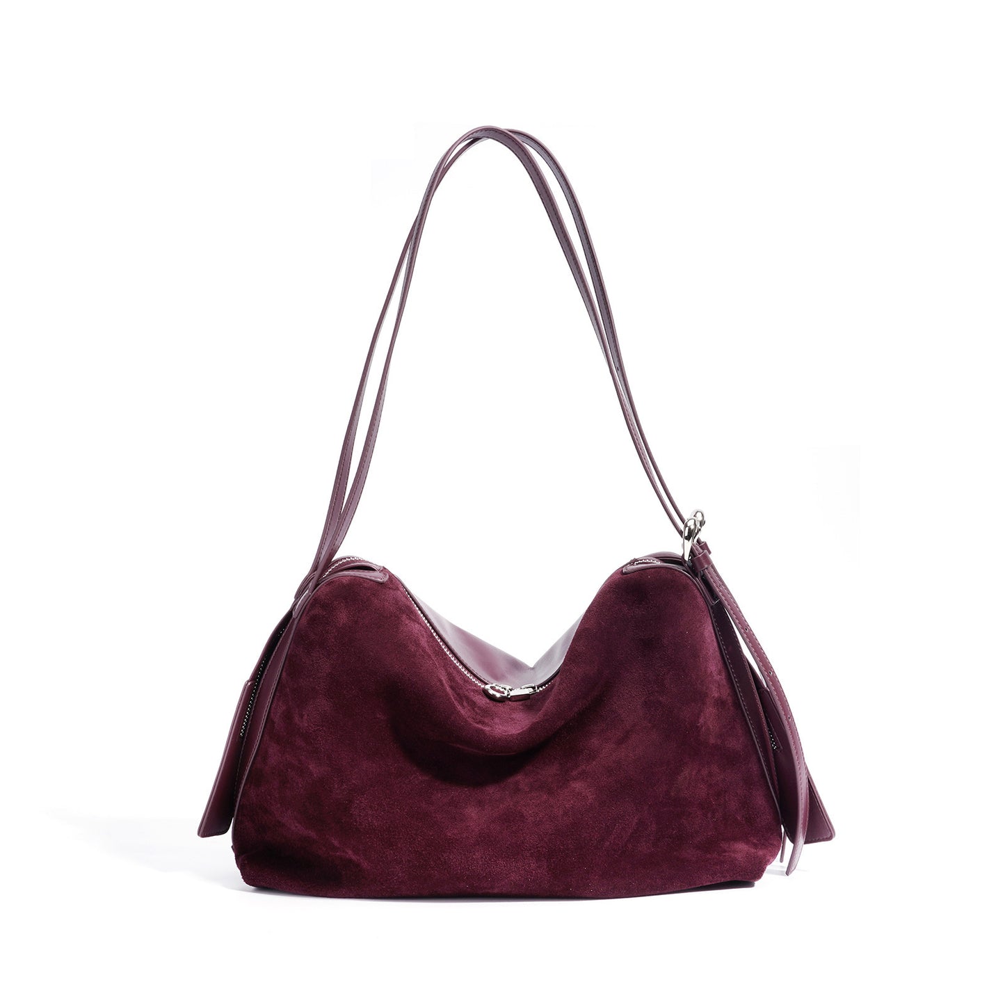 Large-capacity One-shoulder Boston Tote Bag With A Vintage Style
