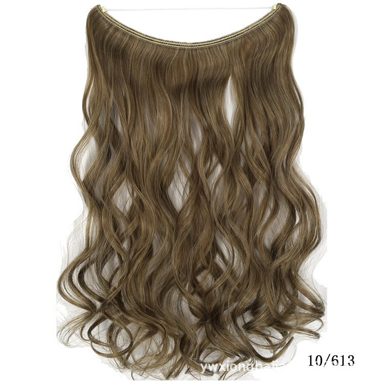Women's One-piece Seamless Hair Extension Wig Set