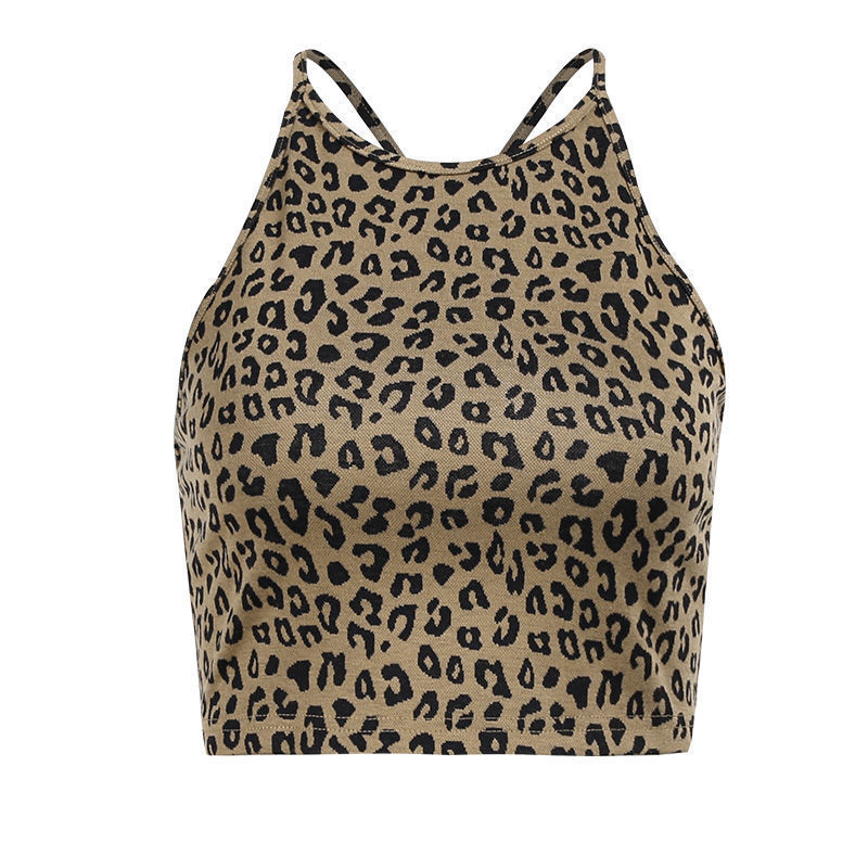 New Trendy Leopard-print Camisole For Chic Girls