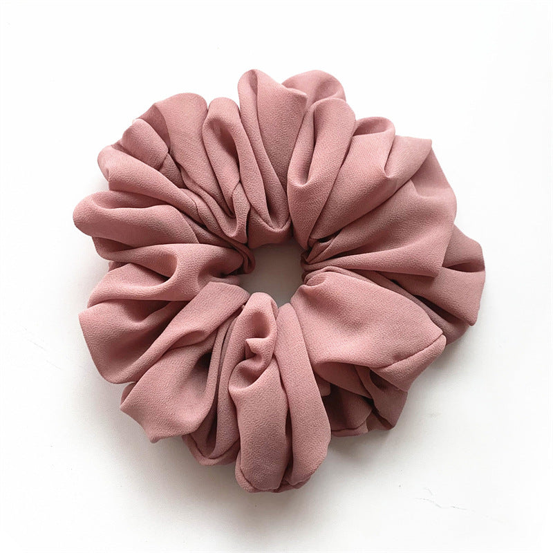 Chiffon Monochrome Bottoming Large Intestine Ring