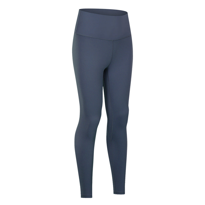 Nude Yoga Pants For Women In Autumn And Winter, High Waist, Hip Lifting, Running Tight