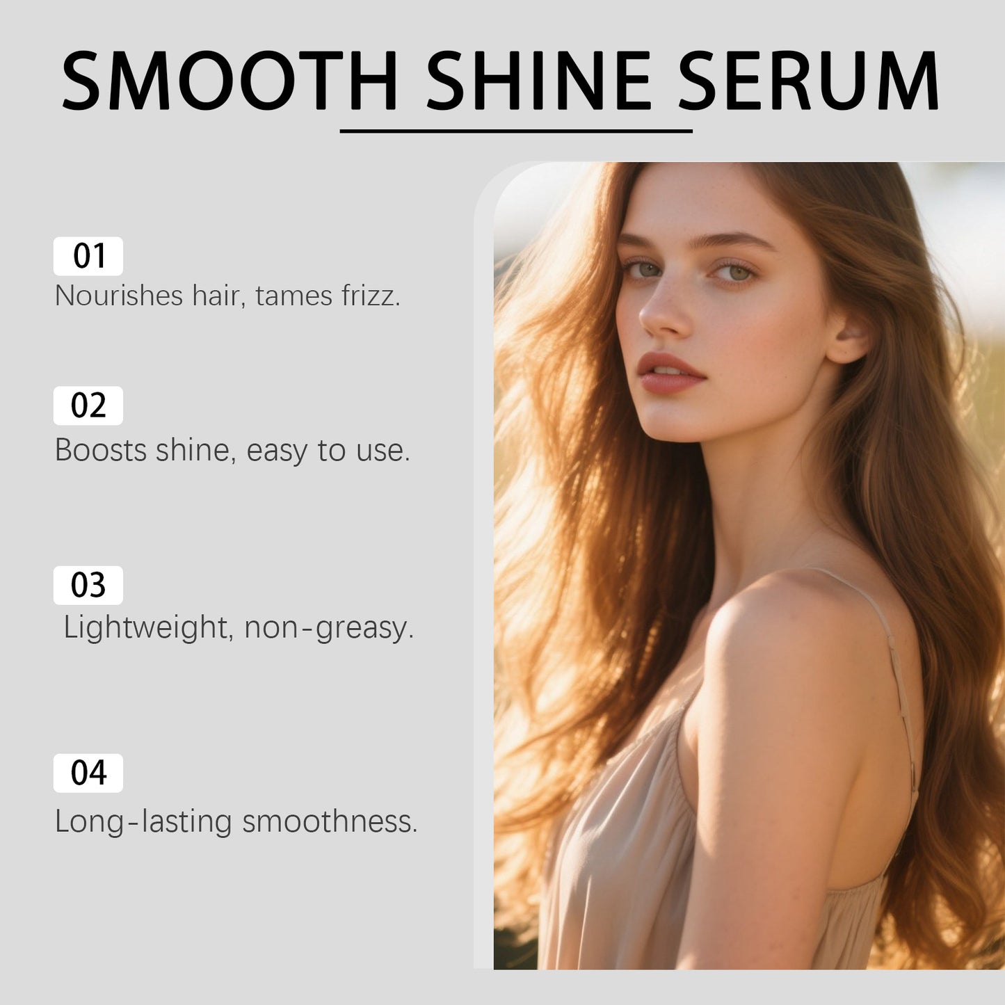Smoothing Hair Nourishing Serum Spray Leaves Hair Soft  Smooth And Light Nourishes Dry Frizzy And Damaged Hair