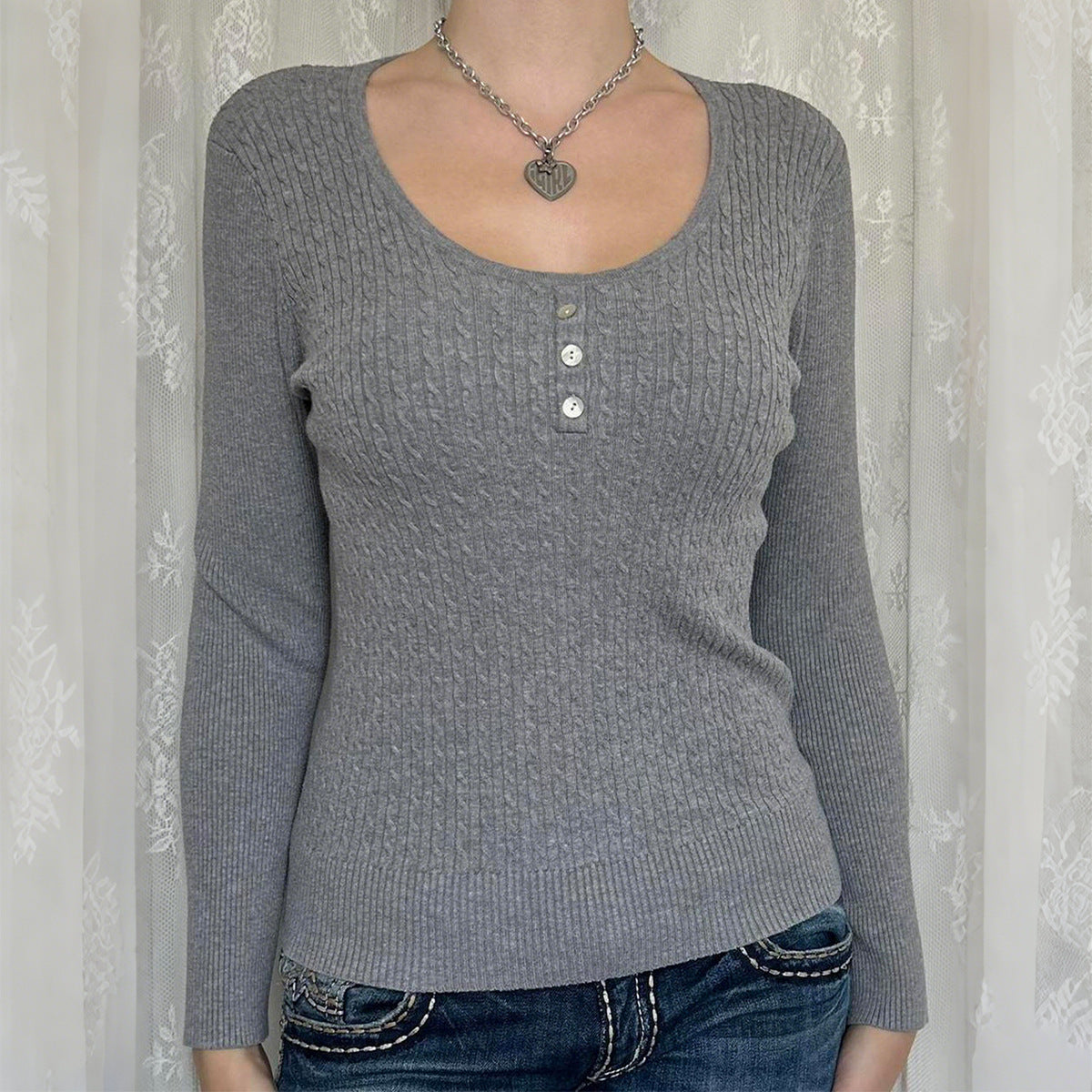 Simple Style Bottoming Sweater T-shirt Woolen