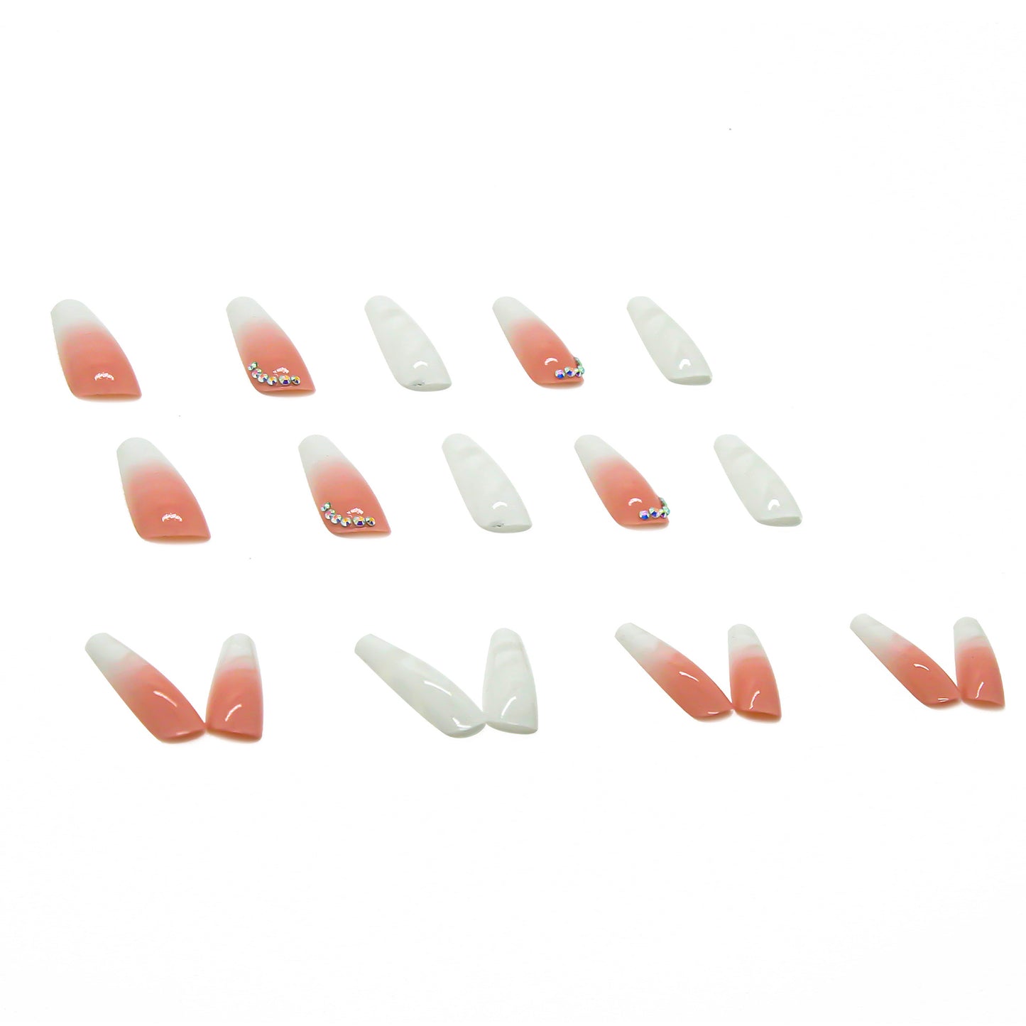 White Blooming Gradient Diamond Wear Armor