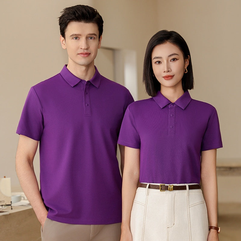 Cotton Polyester Ammonia Cool Lapel Polo Shirt