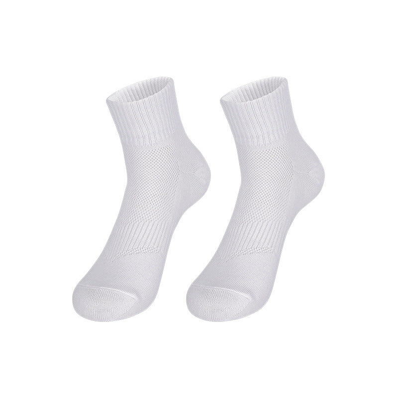 Men's And Women's Summer Thin Solid Color Mesh Socks For Running