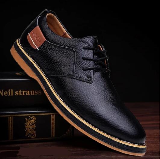 Men's British casual business tie shoes