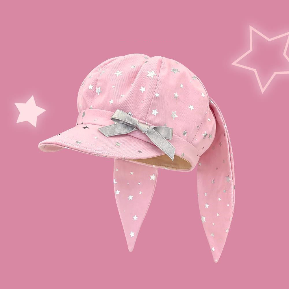 Japanese-style Y2K Cute Star-and-rabbit-ear Cloud Hat