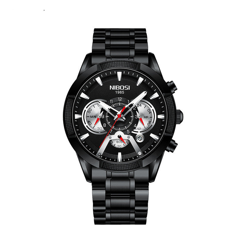 Nibosi waterproof luminous multifunctional men's watch