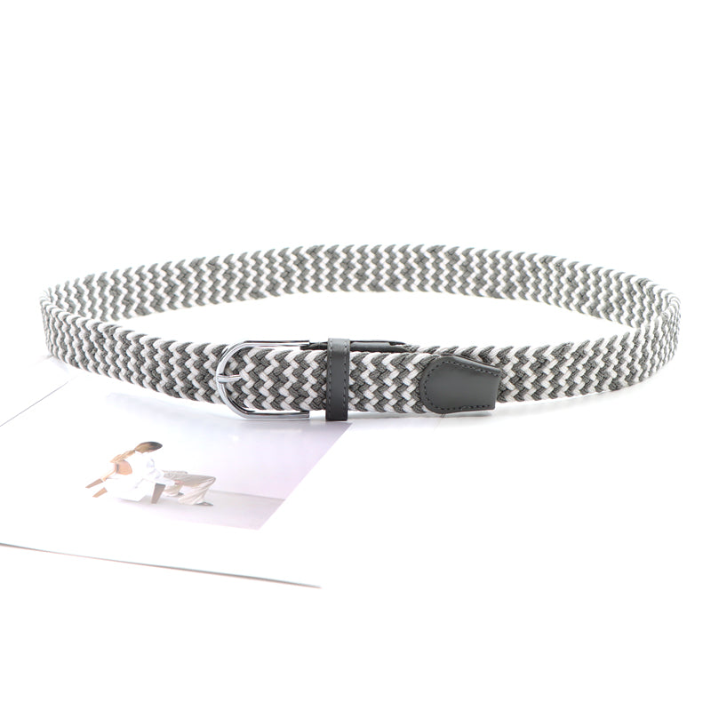 New Casual Versatile Braided Elastic Belt