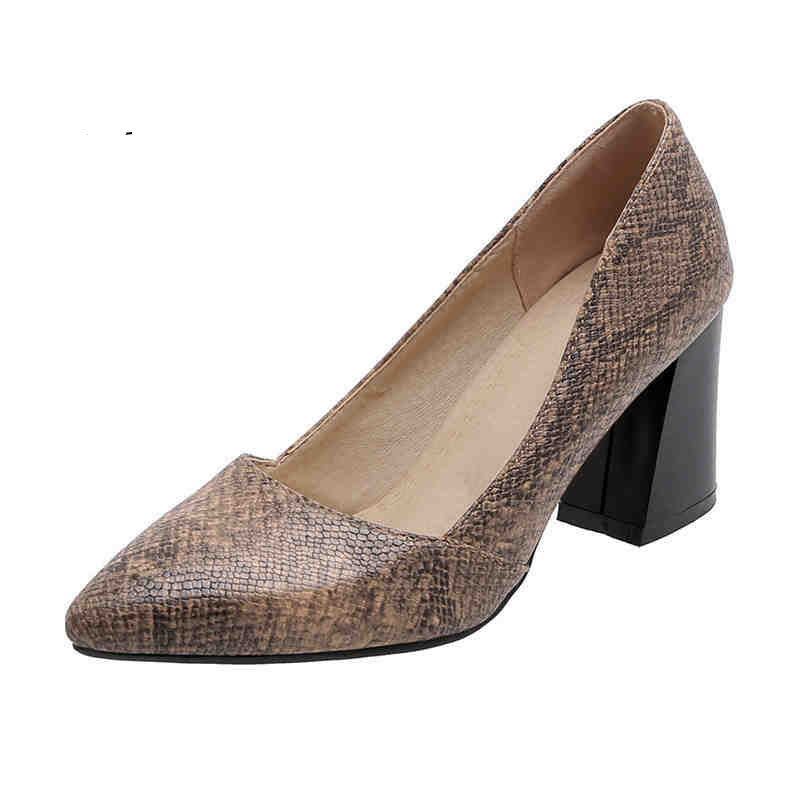Women's shoes spring new snake pattern