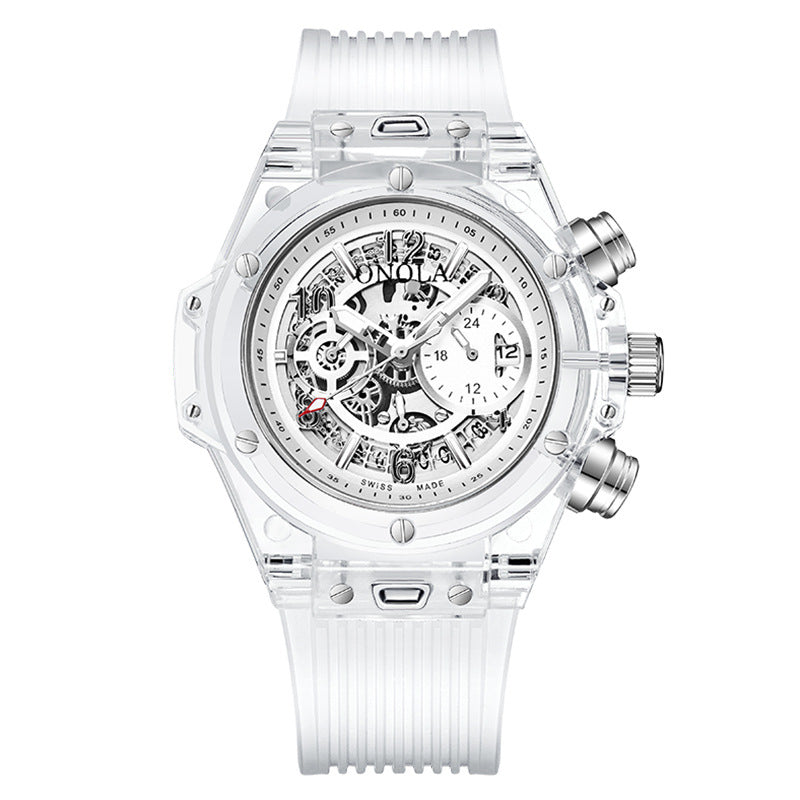 Plastic transparent watch