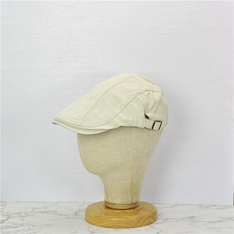 Japanese Style British Style Lake Blue Retro Denim Advance Hats