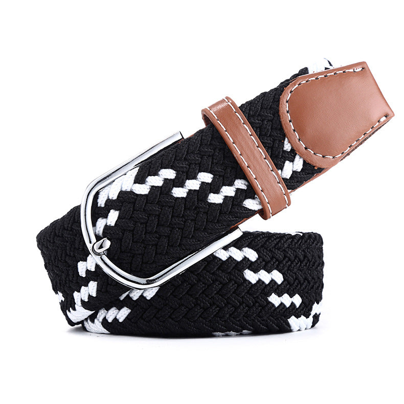 Canvas stretch woven belt