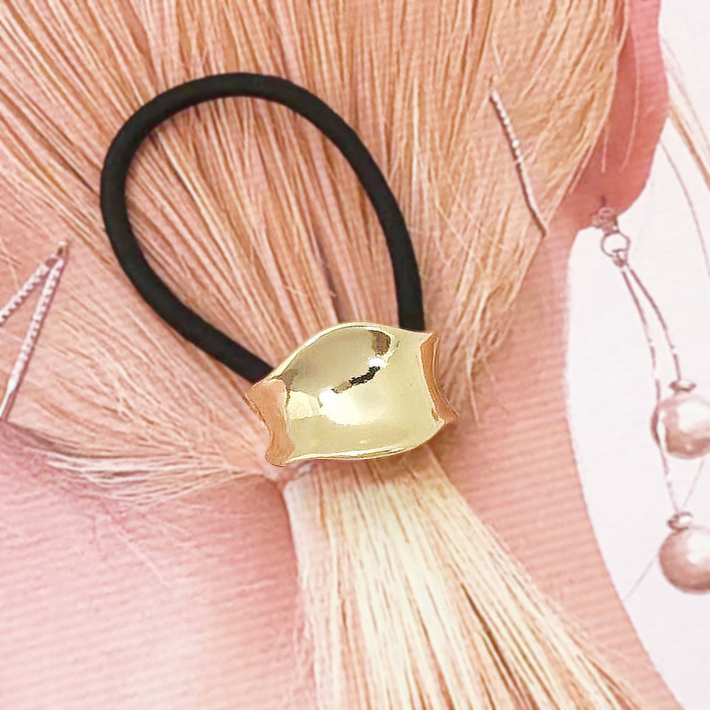 Simple Small Rubber Band Headband Hair Accessories Metal Geometry