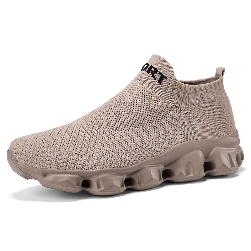 Fly-knit Socks Shoes Soft Bottom Slip On Lovers Shoes