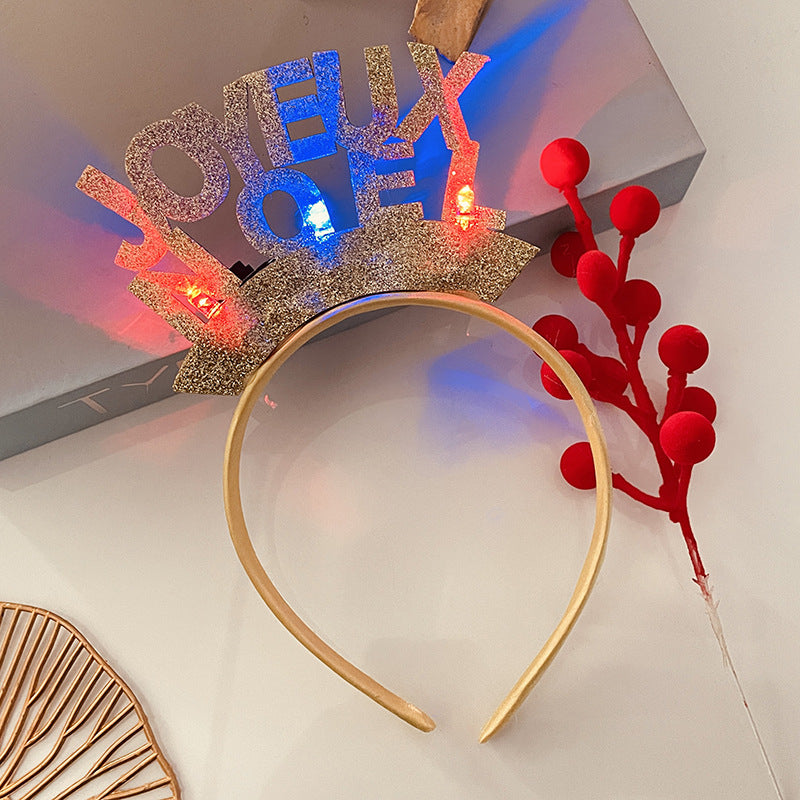 Christmas Antlers Hairband Decoration Plush