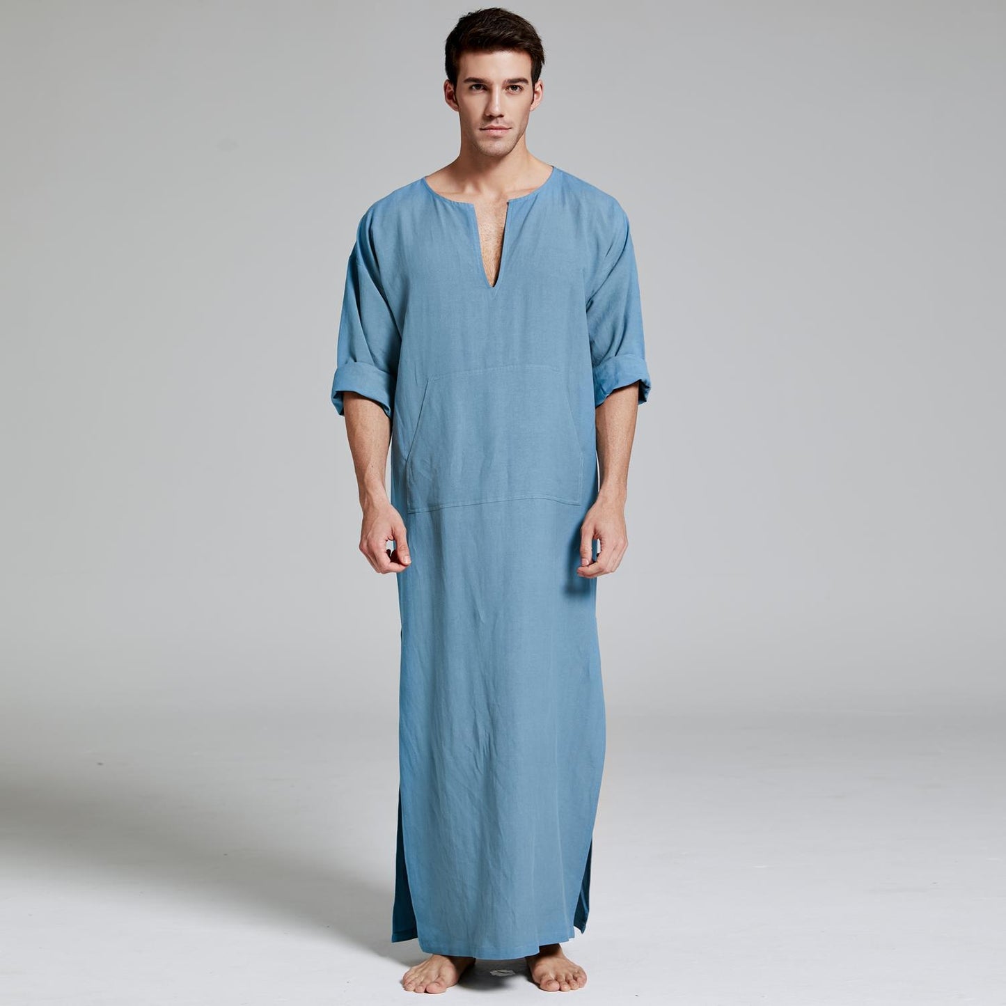 Men's Long Summer Thin Robe