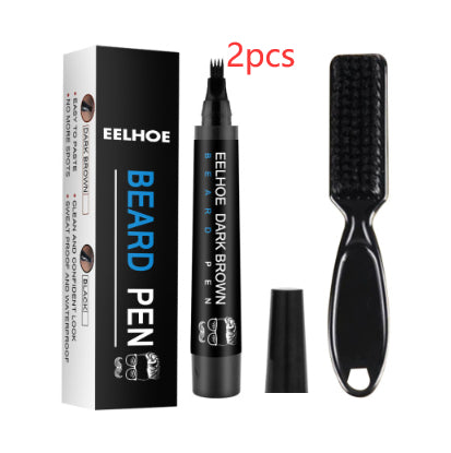 Waterproof Sweat-proof Beard Pen Without Makeup Removal