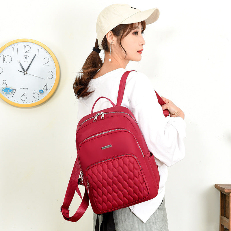 Oxford cloth student school bag large capacity travel backpack