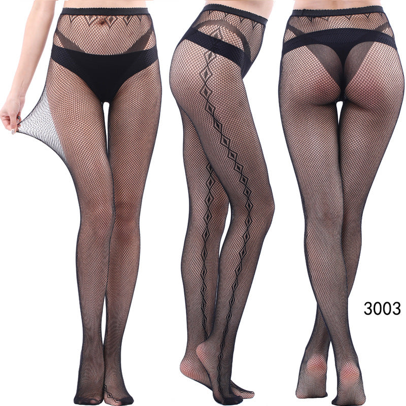 Women's Vintage Tattoo Lace Hollow Net Socks