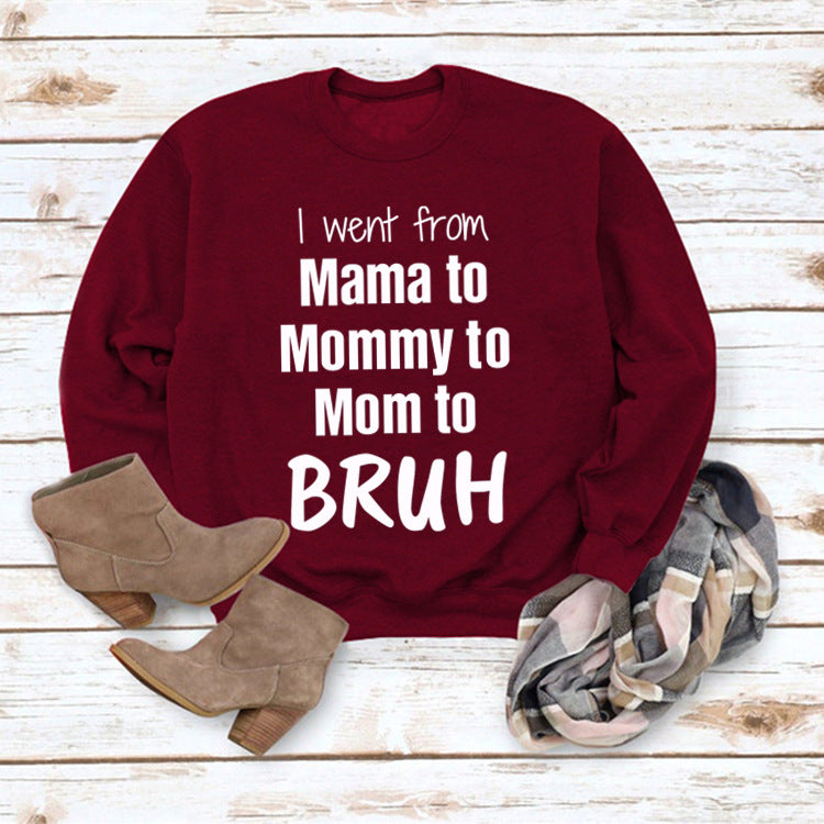 Gid jeg gik fra Mama til løs sweater med rund halsudskæring