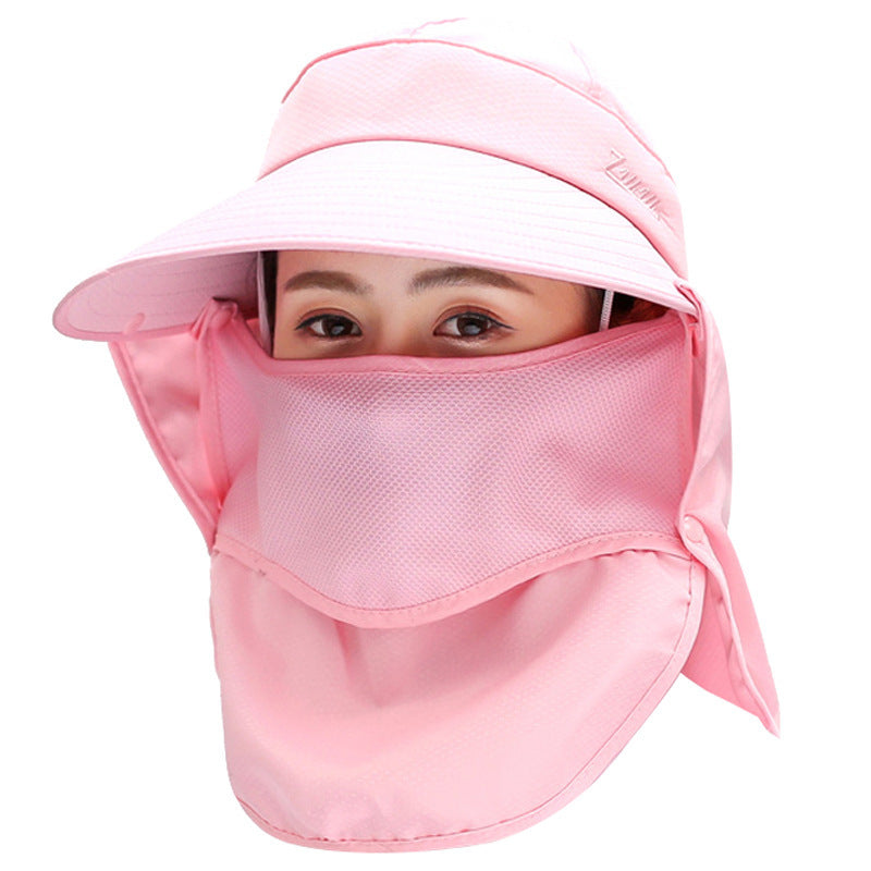 Full sunscreen folding sun hat