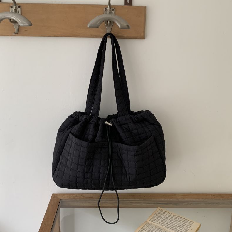 Large Capacity Totes Nylon Women's Rhombus Plaid