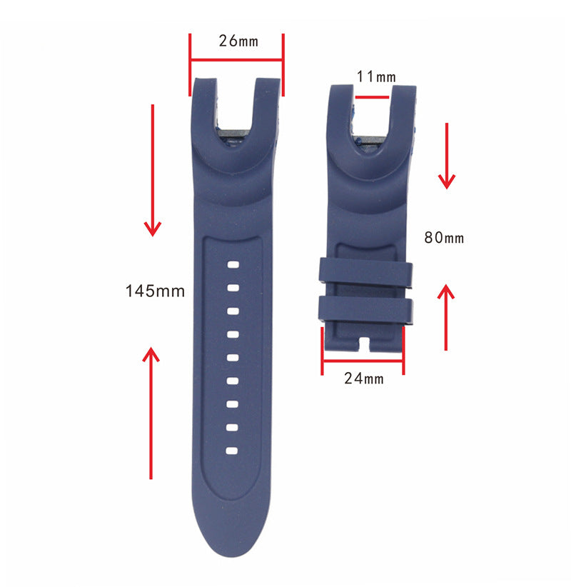 Fork Soft Silicone Inverter Watch Band