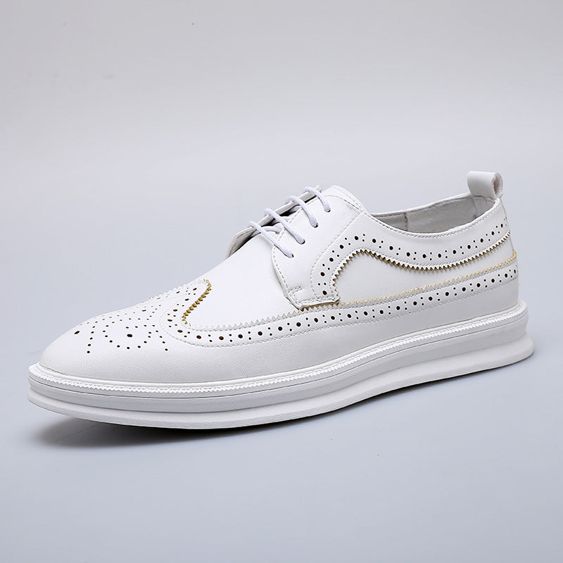Vintage brogues til mænd udskåret design