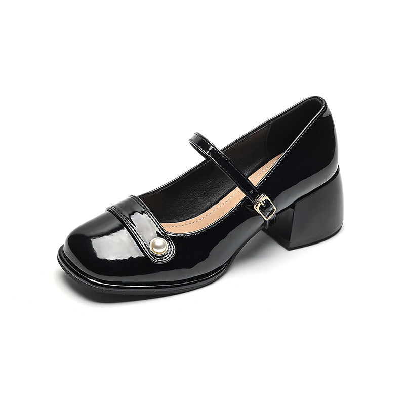 French Style With Fairy Chunky Heel Pumps Plus Size